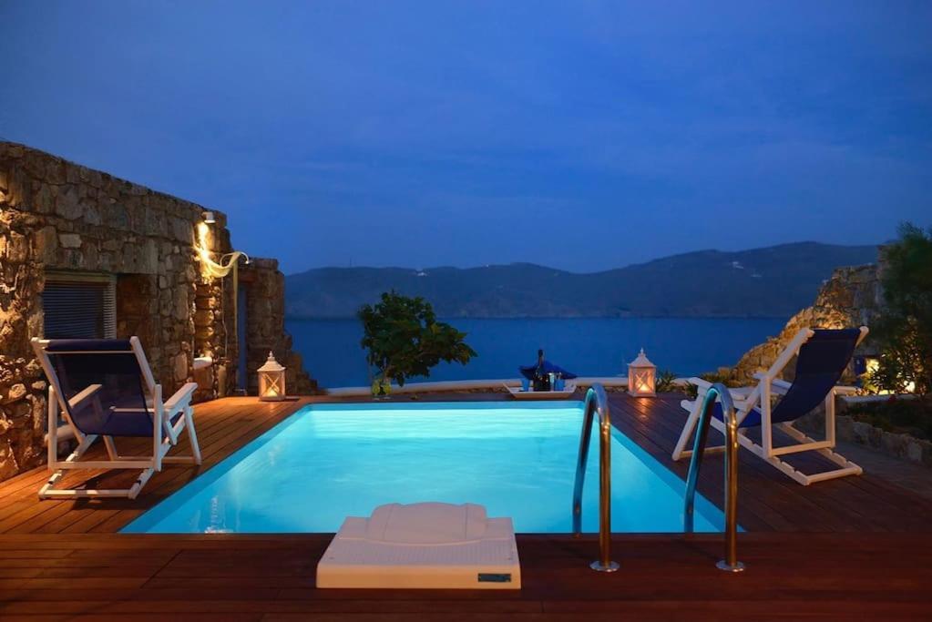 Allaya,Panormos Villa Private Pool ภายนอก รูปภาพ